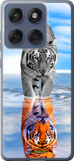 Силиконовый чехол Тигр для Motorola Edge 60 Fusion 5G - 6016u-4021 изображение 