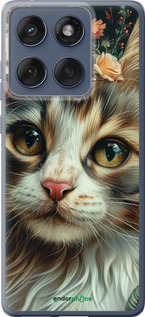 Силиконовый чехол Cats and flowers для Motorola Edge 60 Fusion 5G - 6069u-4021 изображение 