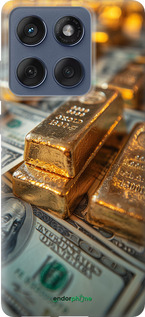 Силиконовый чехол Слитки и доллары для Motorola Edge 60 Fusion 5G - 6105u-4021 изображение 