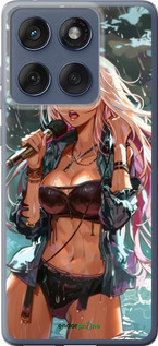 Силіконовий чехол Аніме-зірка під водоспадом для Motorola Edge 60 Fusion 5G - 6121u-4021 изображение 