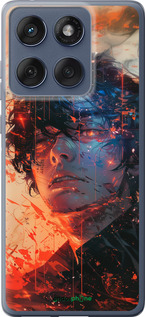 Силіконовий чехол Обличчя в полум'ї для Motorola Edge 60 Fusion 5G - 6127u-4021 изображение 