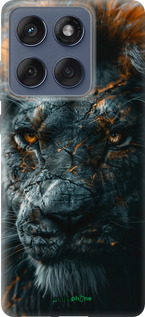 Силиконовый чехол Пламенный лев для Motorola Edge 60 Fusion 5G - 6153u-4021 изображение 