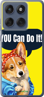 Силиконовый чехол чехол с корги You Can Do It для Motorola Edge 60 Fusion 5G - 6184u-4021 изображение 