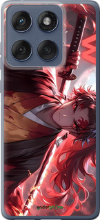 Силиконовый чехол Аниме воин для Motorola Edge 60 Fusion 5G - 6281u-4021 изображение 