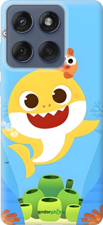 Силиконовый чехол Бейби Шарк для Motorola Edge 60 Fusion 5G - 6303u-4021 изображение 