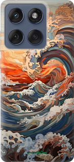 Силиконовый чехол Арт волны для Motorola Edge 60 Fusion 5G - 6324u-4021 изображение 