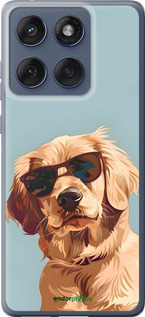 Силиконовый чехол Пес в очках для Motorola Edge 60 Fusion 5G - 6381u-4021 изображение 