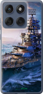 Силиконовый чехол Военный корабль, world of tanks, wargaming для Motorola Edge 60 Fusion 5G - 6461u-4021 изображение 