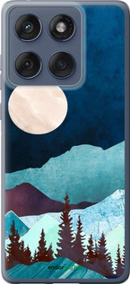 Силиконовый чехол Горная идиллия ночной пейзаж для Motorola Edge 60 Fusion 5G - 6488u-4021 изображение 