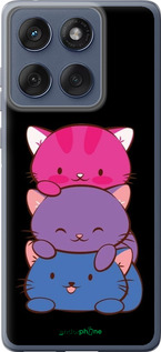 Силіконовий чехол Милі котятка для Motorola Edge 60 Fusion 5G - 6518u-4021 изображение 