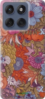 Силиконовый чехол Абстрактные цветы для Motorola Edge 60 Fusion 5G - 6526u-4021 изображение 