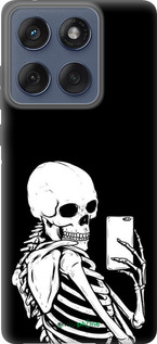 Силиконовый чехол Скелет делает Selfie для Motorola Edge 60 Fusion 5G - 6535u-4021 изображение 