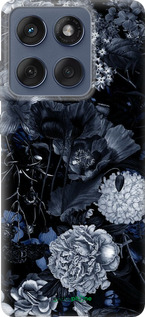 Силіконовий чехол Анотація квітковий малюнок в синіх тонах. для Motorola Edge 60 Fusion 5G - 6539u-4021 изображение 