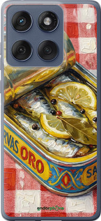 Силиконовый чехол Vintage Sardine Tin Phone для Motorola Edge 60 Fusion 5G - 6772u-4021 изображение 