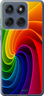 Силиконовый чехол Радужный вихрь для Motorola Edge 60 Fusion 5G - 747u-4021 изображение 