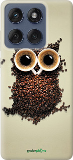 Силиконовый чехол Сова из кофе для Motorola Edge 60 Fusion 5G - 777u-4021 изображение 