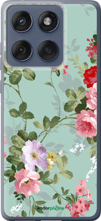 Силиконовый чехол Цветочные обои 2 для Motorola Edge 60 Fusion 5G - 862u-4021 изображение 