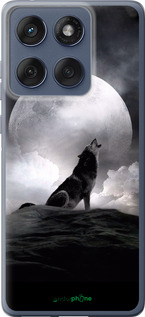 Силиконовый чехол Воющий волк для Motorola Edge 60 Fusion 5G - 934u-4021 изображение 