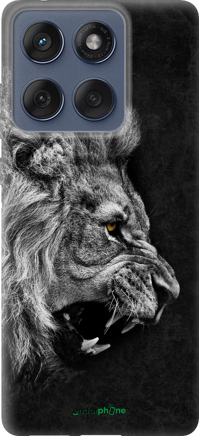 Силиконовый чехол Лев для Motorola Edge 60 Fusion 5G - 1080u-4021 изображение 