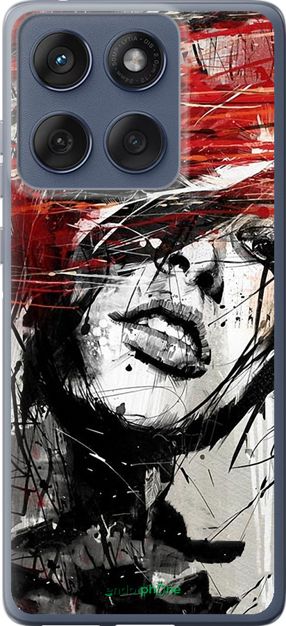 Силіконовий чехол Обличчя дівчини для Motorola Edge 60 Fusion 5G - 1162u-4021 изображение 