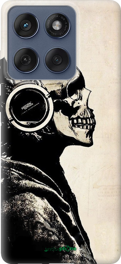 Силиконовый чехол Скелет-меломан v2 для Motorola Edge 60 Fusion 5G - 1200u-4021 изображение 