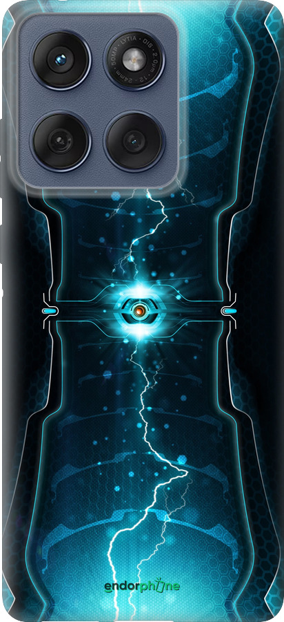 Силиконовый чехол Молнии в цилиндре для Motorola Edge 60 Fusion 5G - 120u-4021 изображение 