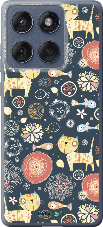 Силіконовий чехол Кошенята v4 для Motorola Edge 60 Fusion 5G - 1224u-4021 изображение 