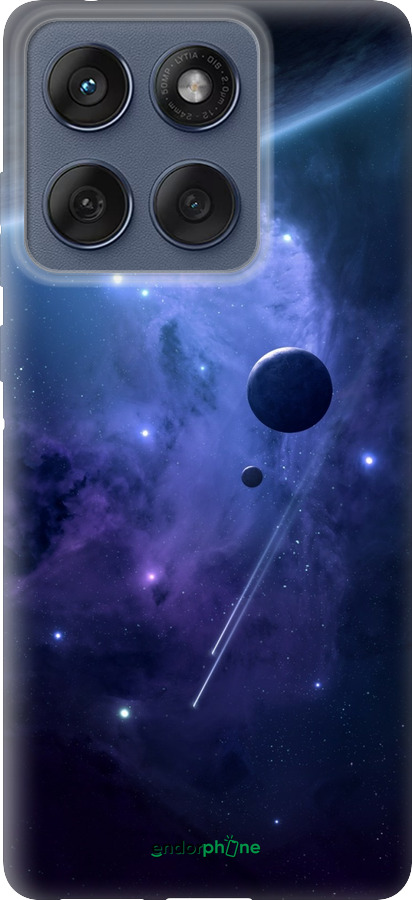 Силіконовий чехол Планети в синьому космосі для Motorola Edge 60 Fusion 5G - 171u-4021 изображение 