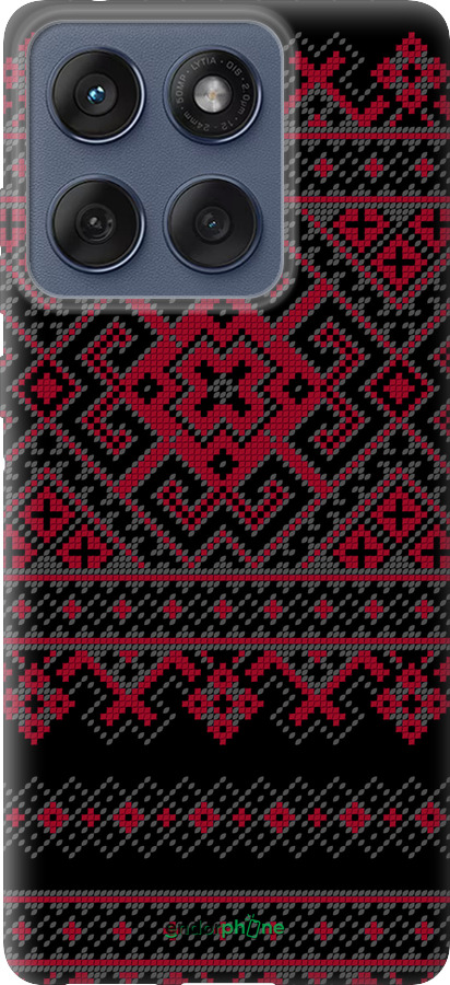 Силиконовый чехол Вышиванка 52 для Motorola Edge 60 Fusion 5G - 1763u-4021 изображение 