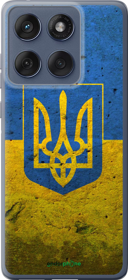 Силиконовый чехол Флаг и герб Украины 2 для Motorola Edge 60 Fusion 5G - 378u-4021 изображение 