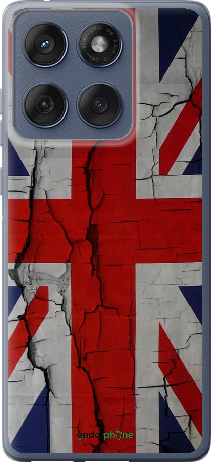 Силиконовый чехол Флаг Великобритании 2 для Motorola Edge 60 Fusion 5G - 387u-4021 изображение 
