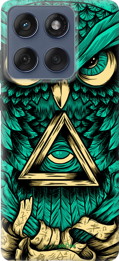 Силиконовый чехол Сова Арт-тату для Motorola Edge 60 Fusion 5G - 3971u-4021 изображение 