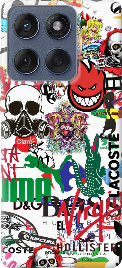 Силіконовий чехол Many different logos для Motorola Edge 60 Fusion 5G - 4022u-4021 изображение 