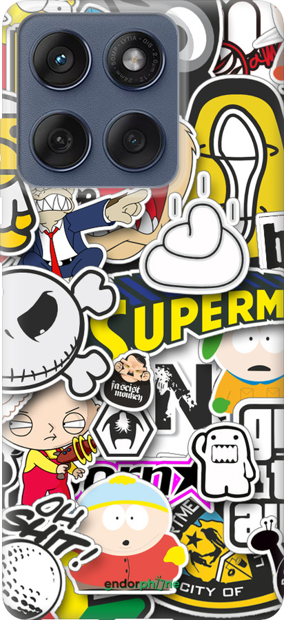 Силіконовий чехол Popular logos для Motorola Edge 60 Fusion 5G - 4023u-4021 изображение 