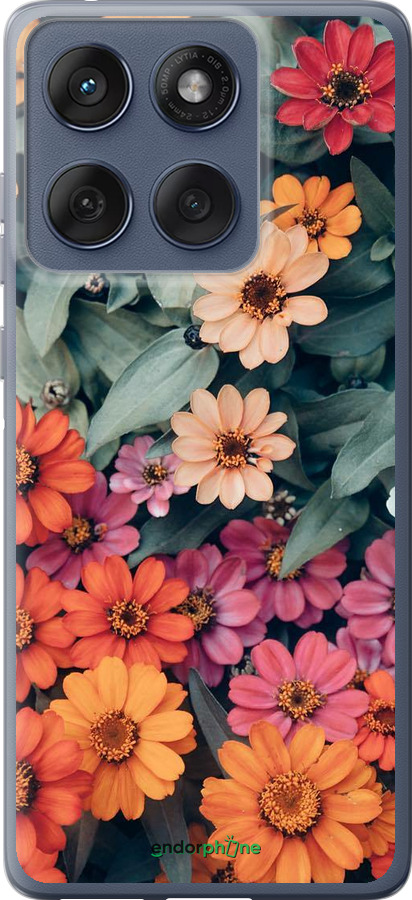 Силиконовый чехол Beauty flowers для Motorola Edge 60 Fusion 5G - 4050u-4021 изображение 