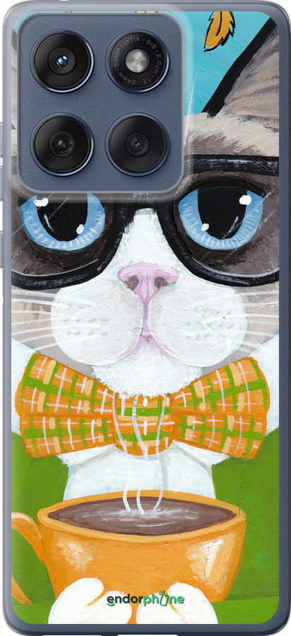 Силиконовый чехол Cat&Coffee для Motorola Edge 60 Fusion 5G - 4053u-4021 изображение 