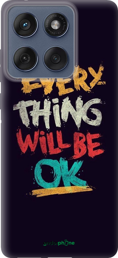 Силиконовый чехол Все будет хорошо для Motorola Edge 60 Fusion 5G - 4068u-4021 изображение 