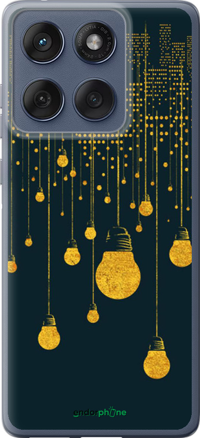 Силиконовый чехол Иллюстрация ночного города для Motorola Edge 60 Fusion 5G - 4162u-4021 изображение 