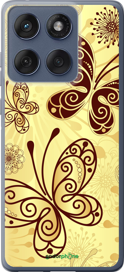 Силиконовый чехол Красивые бабочки для Motorola Edge 60 Fusion 5G - 4170u-4021 изображение 