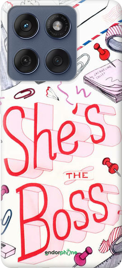 Силиконовый чехол she's the  boss для Motorola Edge 60 Fusion 5G - 4254u-4021 изображение 