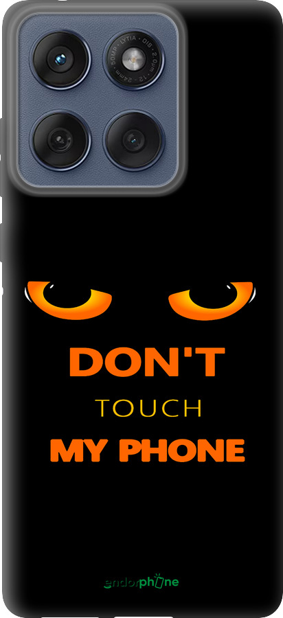 Силиконовый чехол Don't touch the phone для Motorola Edge 60 Fusion 5G - 4261u-4021 изображение 