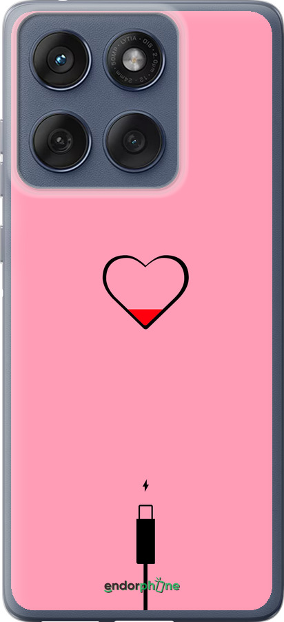 Силіконовий чехол Підзарядка серця1 для Motorola Edge 60 Fusion 5G - 4275u-4021 изображение 