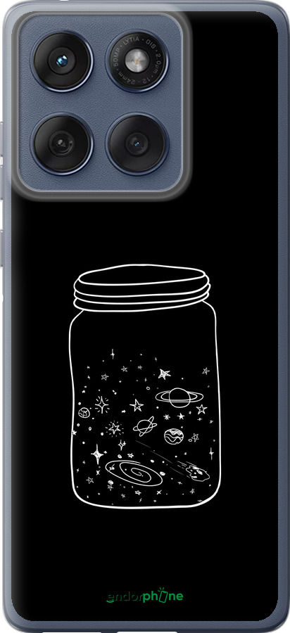 Силиконовый чехол Космос в банке для Motorola Edge 60 Fusion 5G - 4297u-4021 изображение 