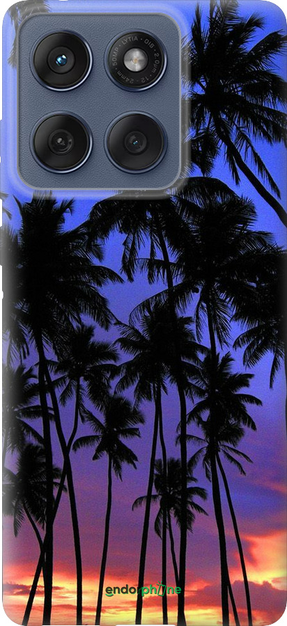 Силиконовый чехол Пальмы для Motorola Edge 60 Fusion 5G - 4324u-4021 изображение 