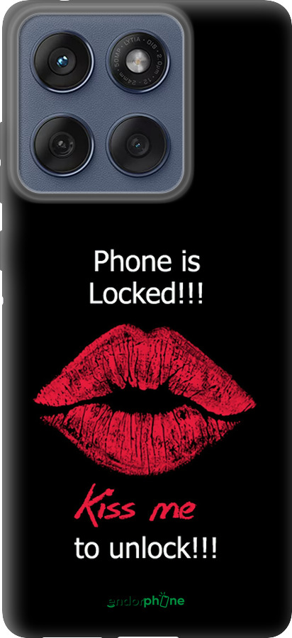 Силиконовый чехол Разблокируй-поцелуй для Motorola Edge 60 Fusion 5G - 4372u-4021 изображение 