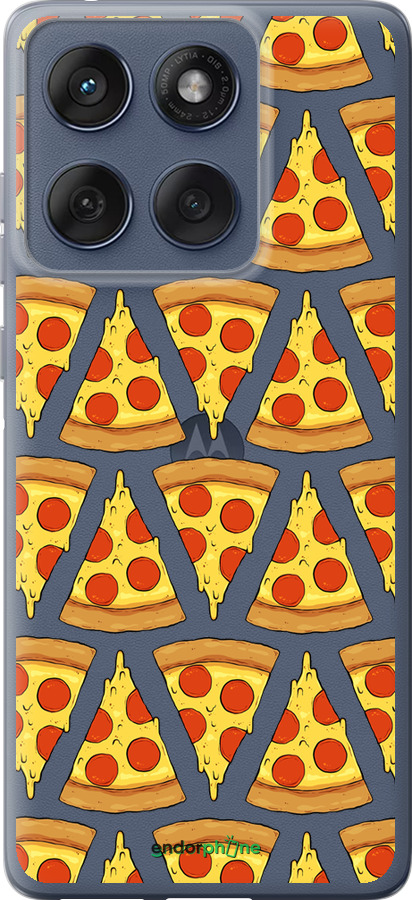 Силиконовый чехол Пицца для Motorola Edge 60 Fusion 5G - 4408u-4021 изображение 