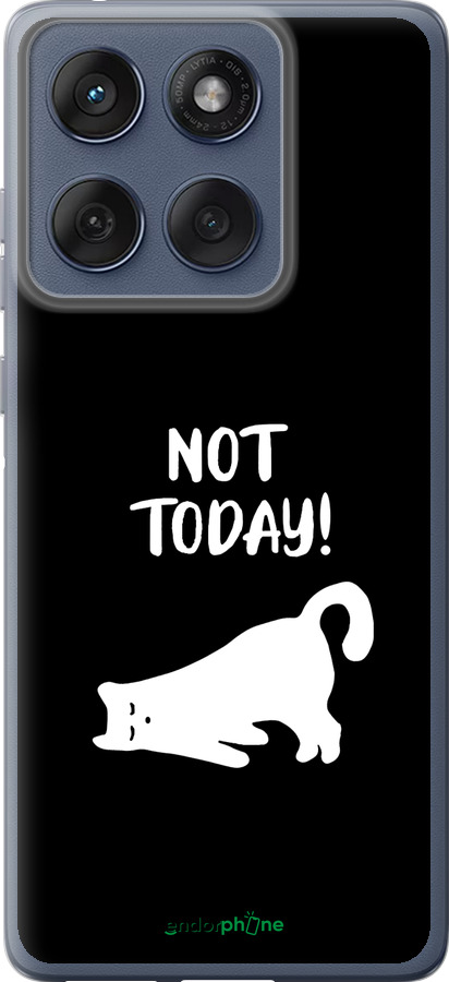 Силиконовый чехол Уставший кот для Motorola Edge 60 Fusion 5G - 4535u-4021 изображение 