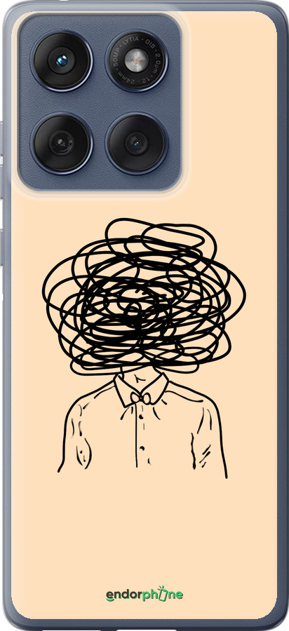 Силиконовый чехол Мысли для Motorola Edge 60 Fusion 5G - 4568u-4021 изображение 