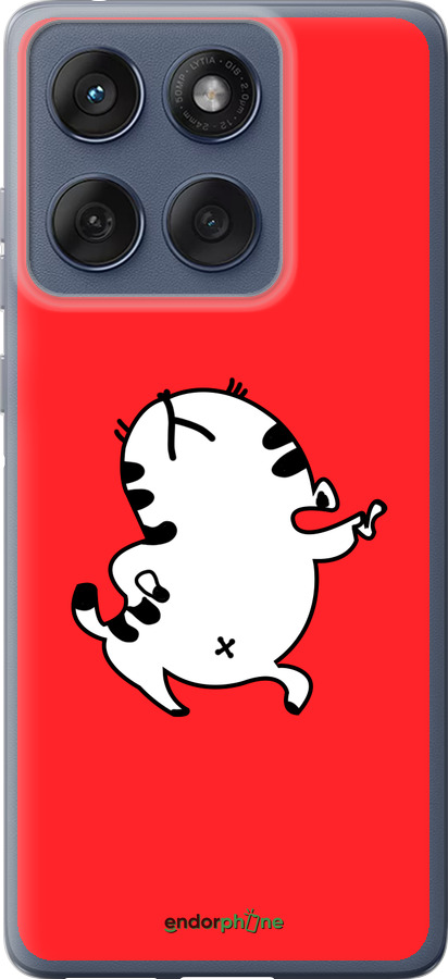 Силиконовый чехол Котик для Motorola Edge 60 Fusion 5G - 4577u-4021 изображение 