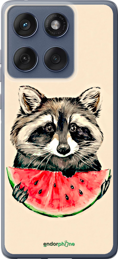 Силіконовий чехол Єнотик з кавуном для Motorola Edge 60 Fusion 5G - 4605u-4021 изображение 